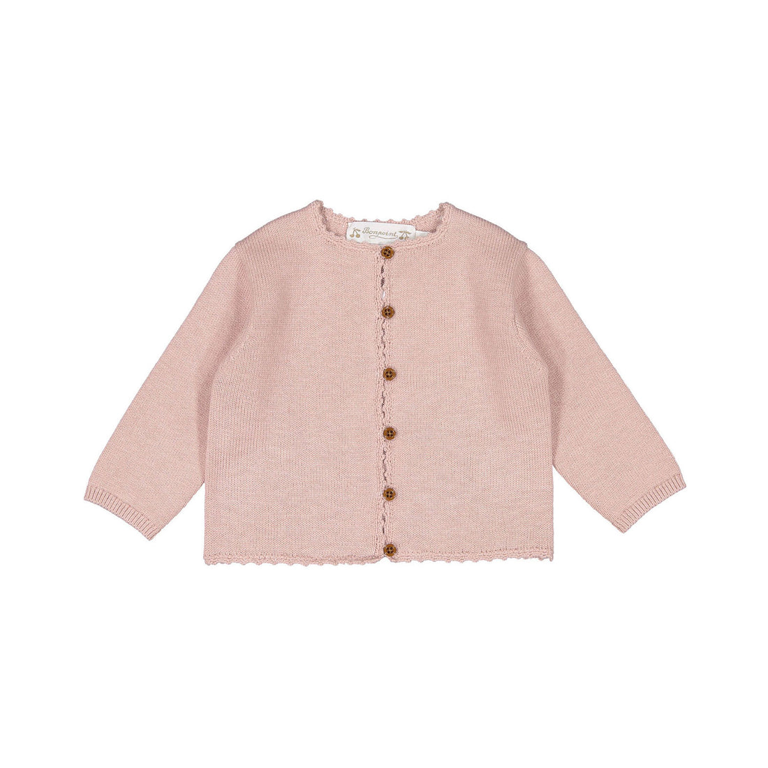 Bonpoint Rose Scalloped Knit Baby Set