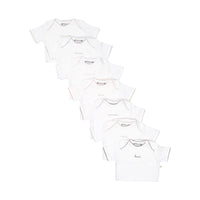Bonpoint White Days Of The Week Bodysuits