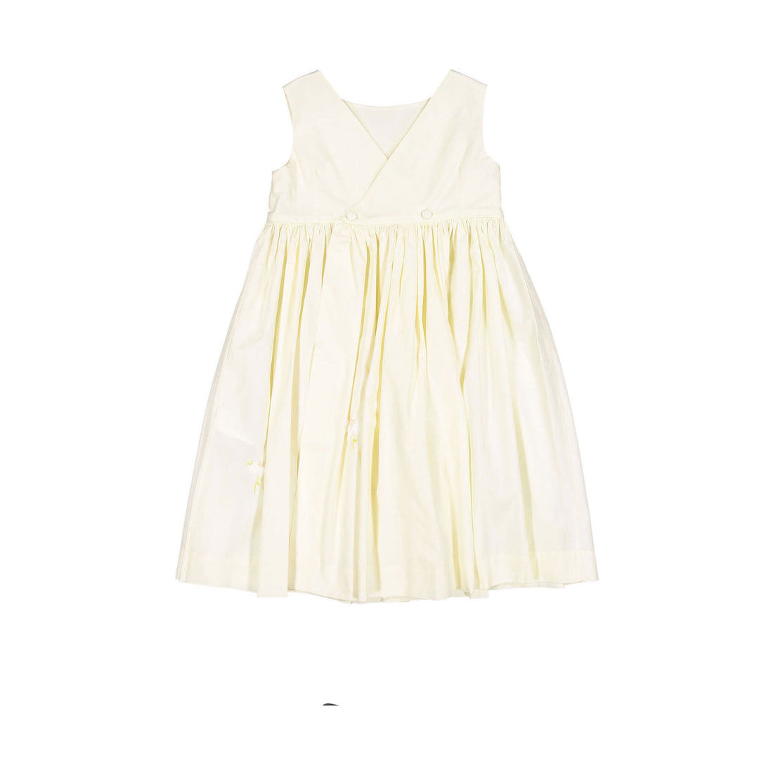 Bonpoint Vanilla Floral Embroidered Alise Dress