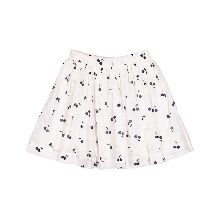 Bonpoint Blue Cherry Print Suzon Skirt