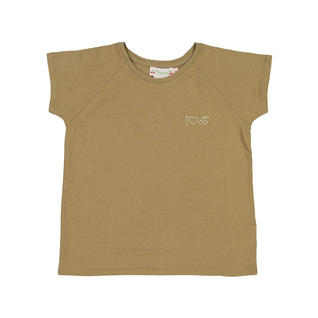 Bonpoint Khaki I Love Bonpoint Tee