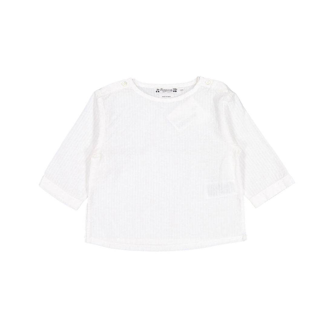 Bonpoint White Adi Baby Top