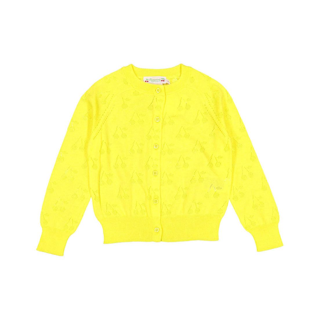 Bonpoint Acid Yellow Cherry Aspiration Cardigan