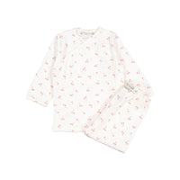 Bonpoint Ecru Cherry Wrap Set