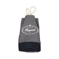 Bonpoint Black Stripe Logo Bucket Bag
