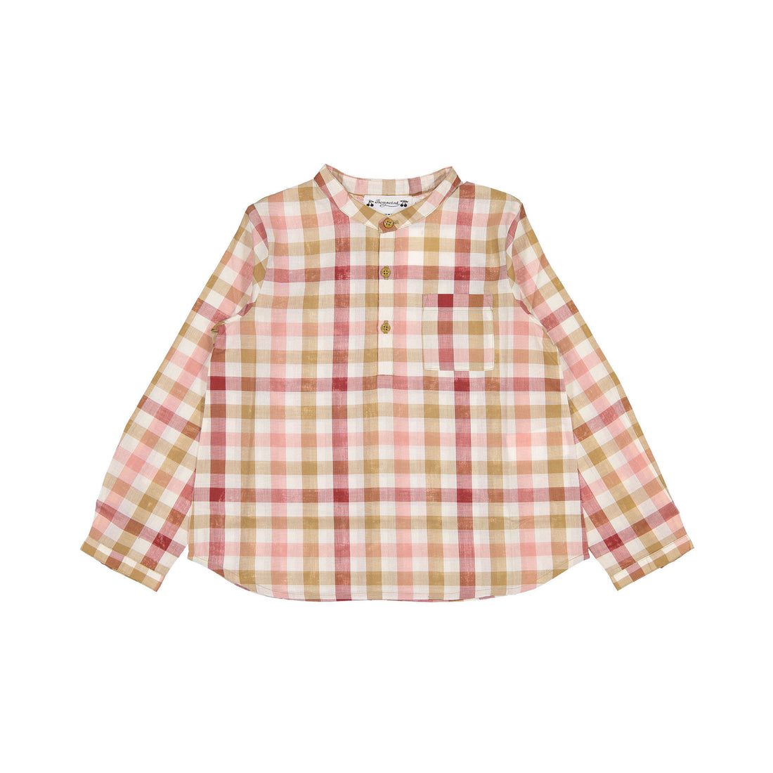 Bonpoint Caramel Check Artiste Tunic