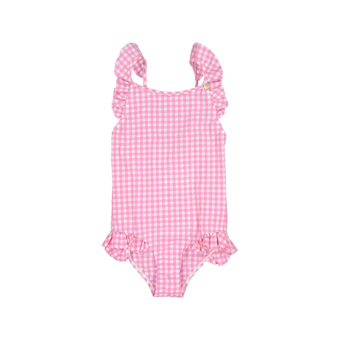Bonpoint Rose Check Acapulco Swimsuit
