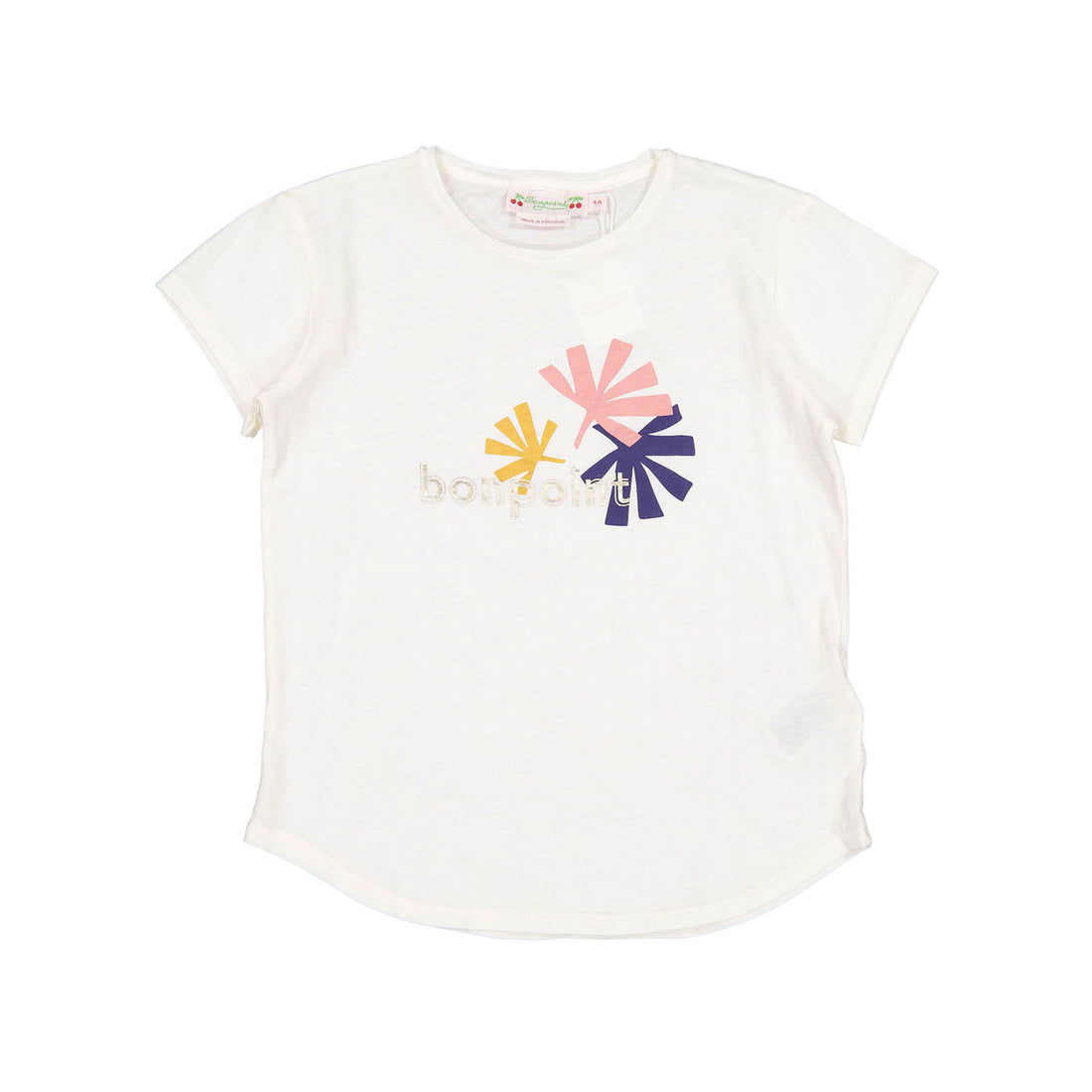 Bonpoint White Drawing Aada Tee