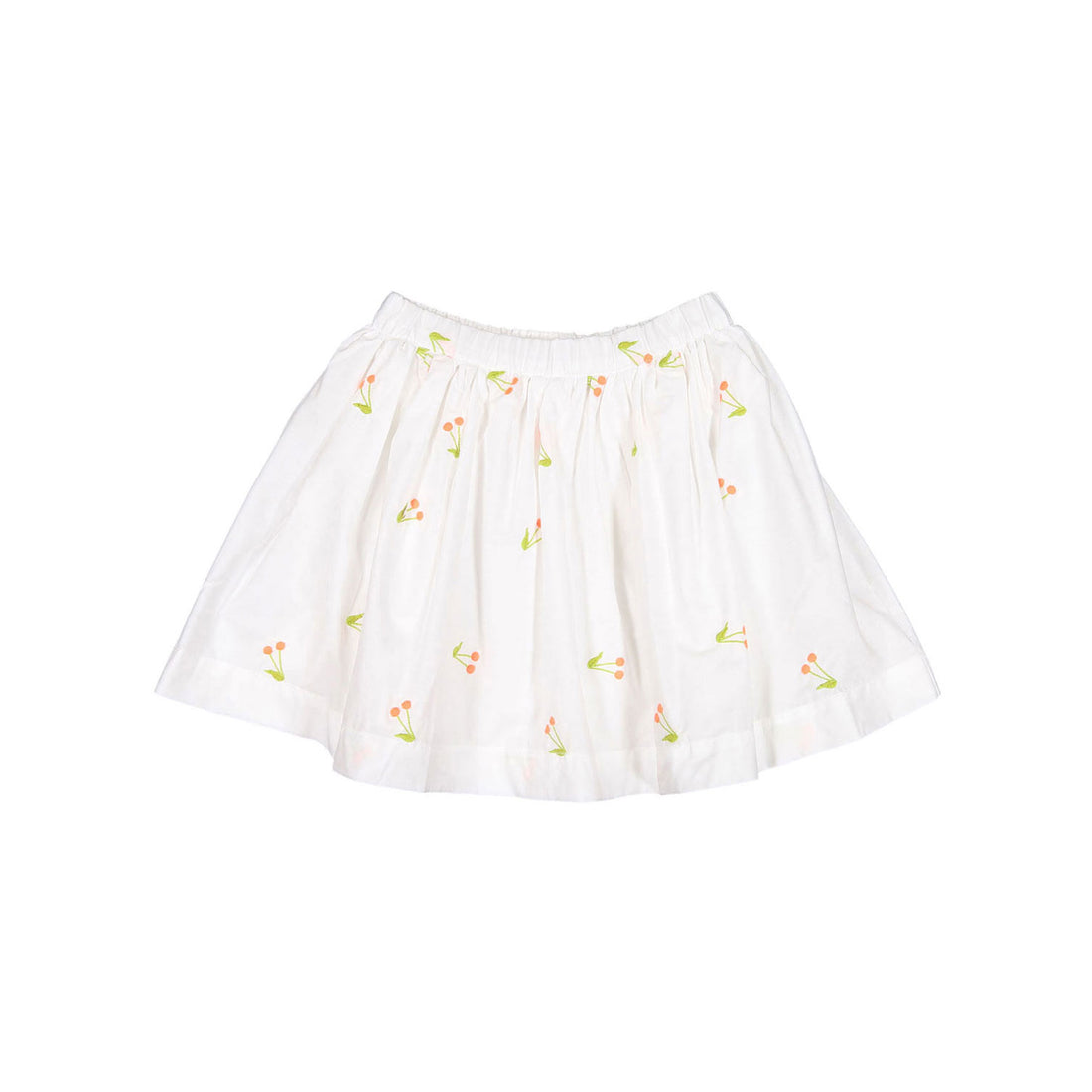 Bonpoint White Cherry Print Suzon Skirt
