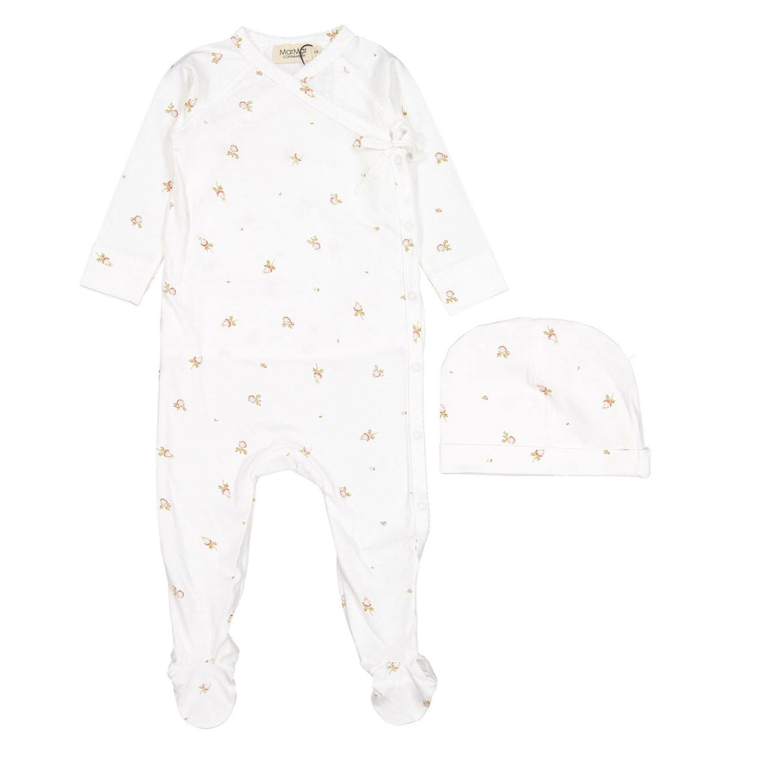 MarMar Copenhagen Little Peony Footie + Hat