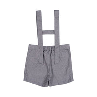 Noma Navy Marled Baby Overalls