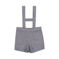 Noma Navy Marled Baby Overalls