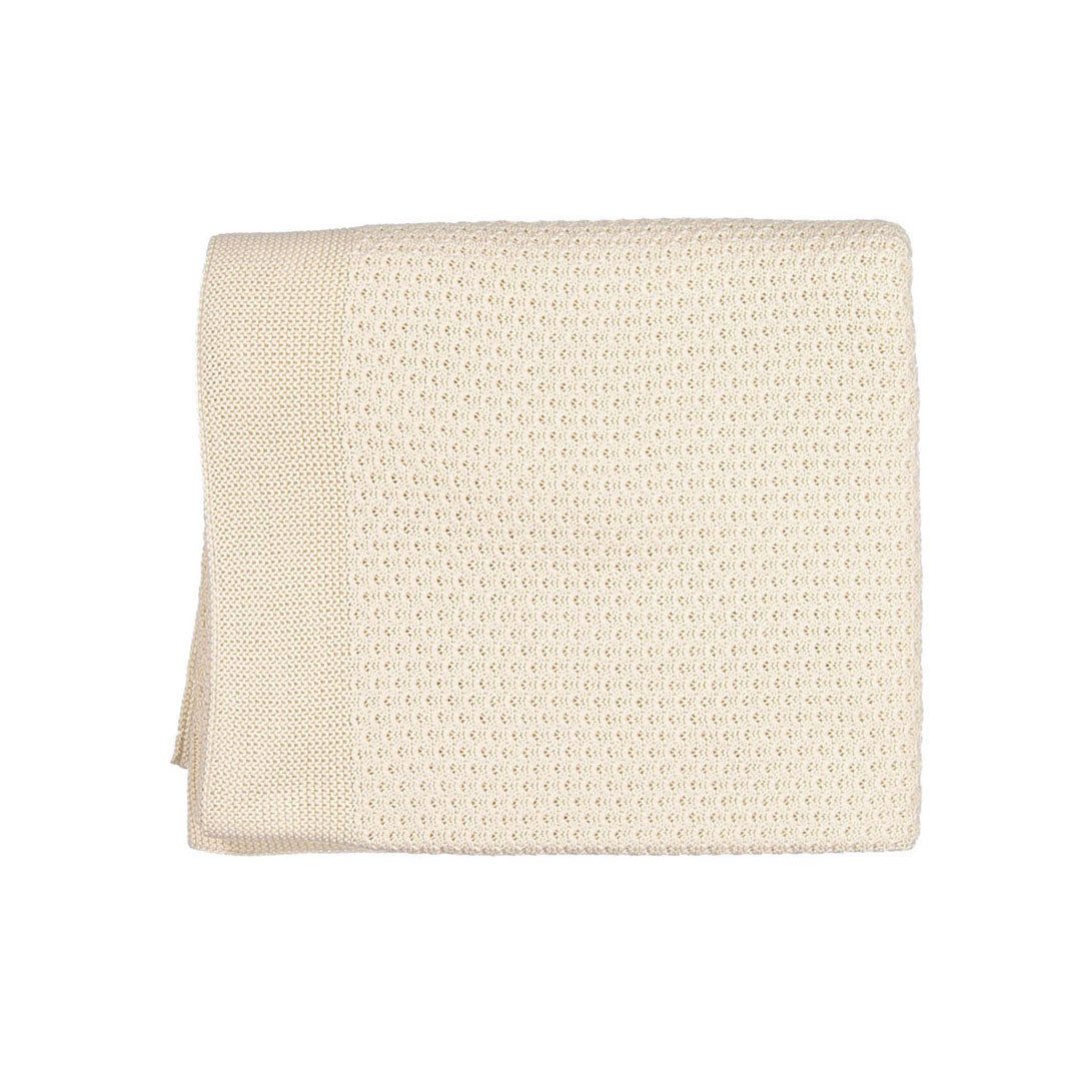 Aymara Ecru Harry Knit Blanket