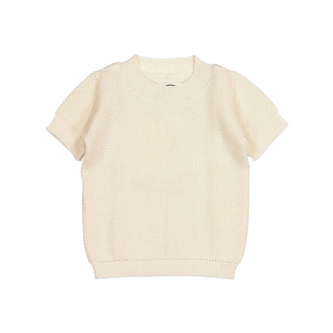 Aymara Ecru Flavio Short Sleeve Sweater