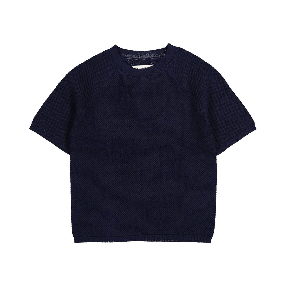 Aymara Navy Flavio Short Sleeve Sweater