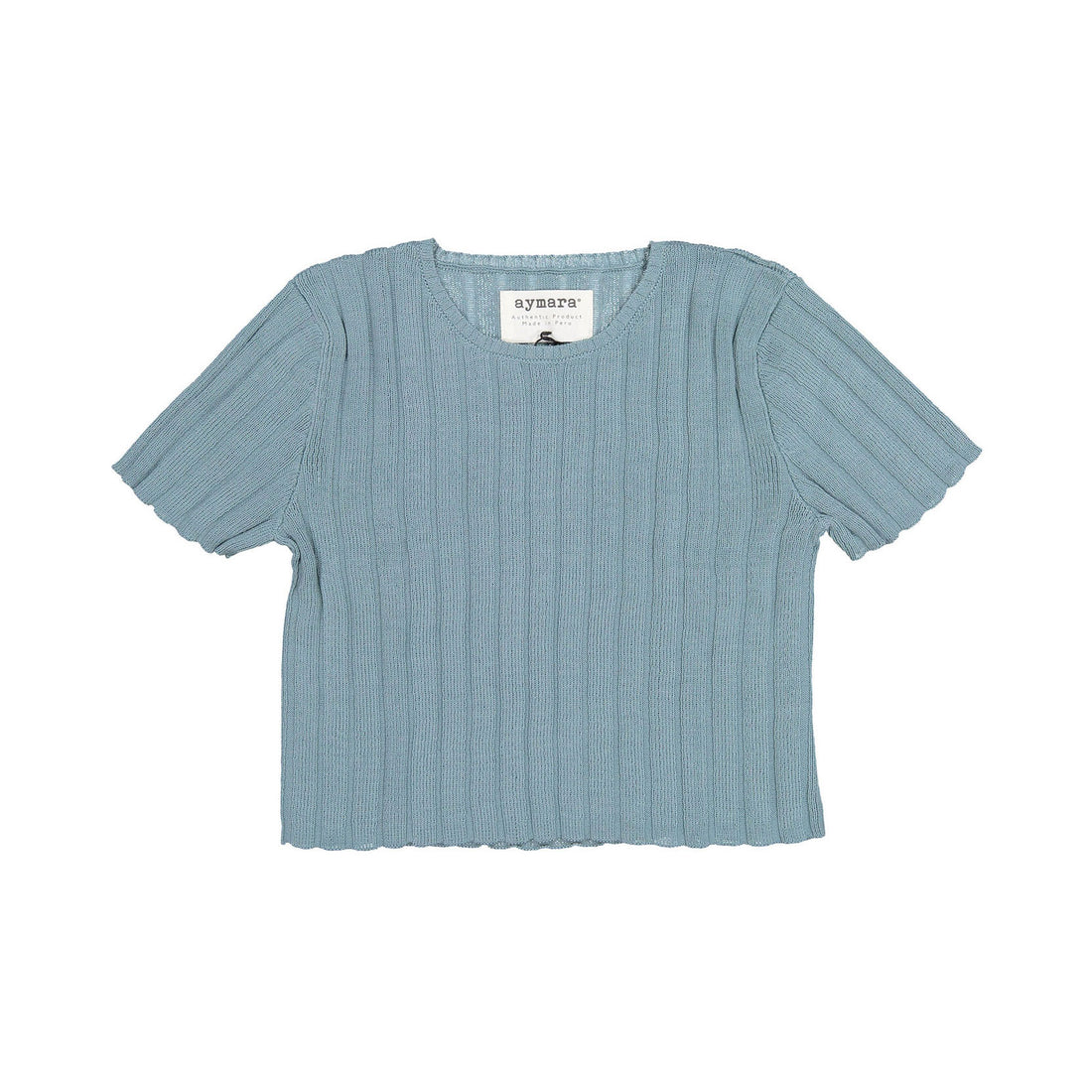 Aymara Petrol Thick Rib Asia Sweater