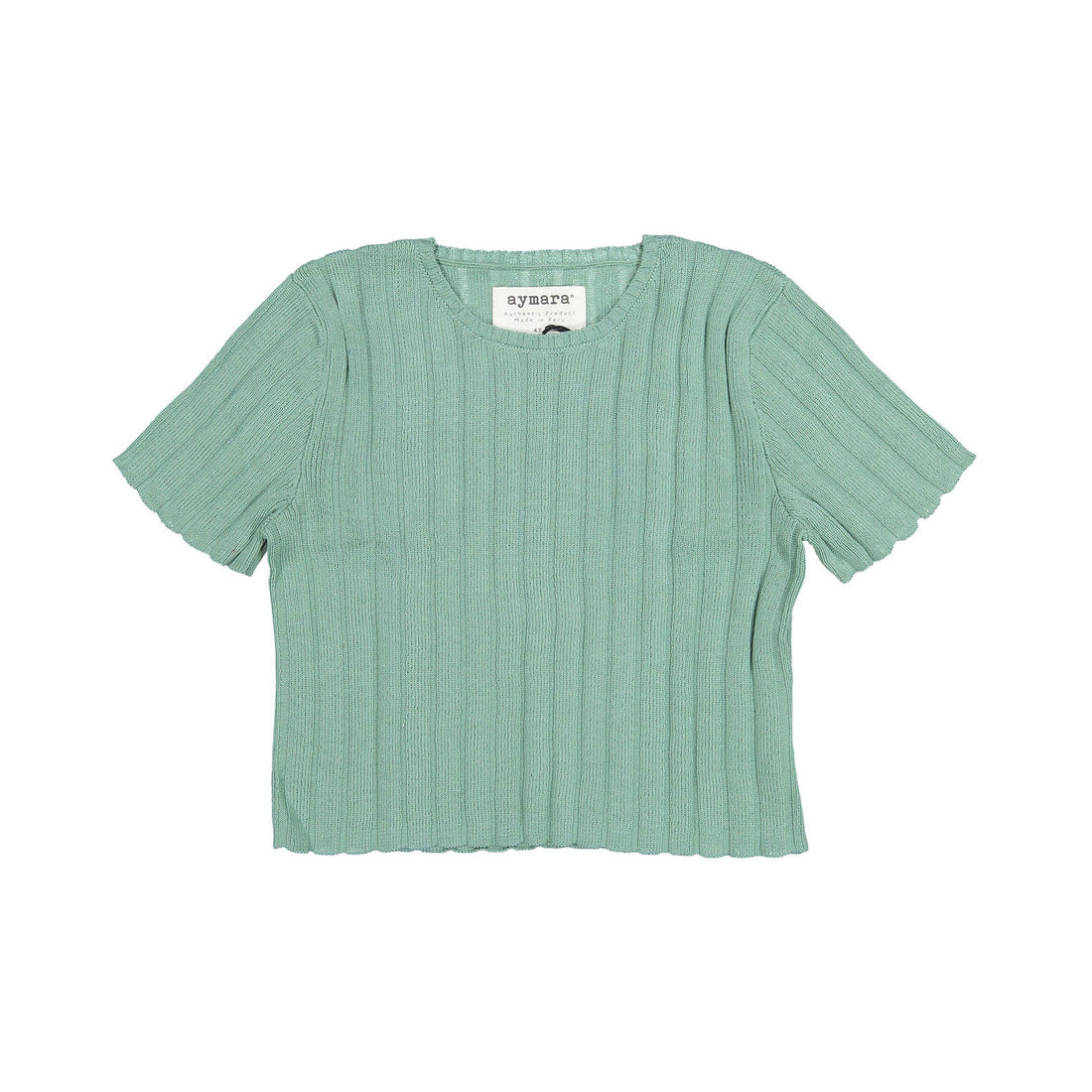 Aymara Mint Thick Rib Asia Sweater
