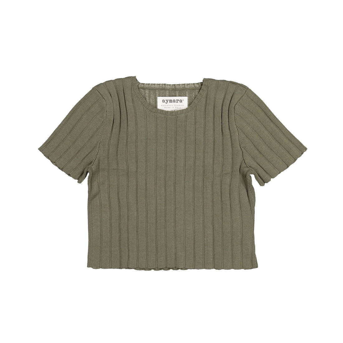 Aymara Olive Thick Rib Asia Sweater