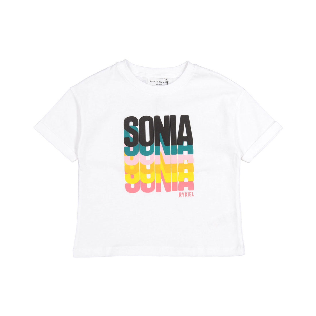 Sonia Rykiel White Bold Logo Tee