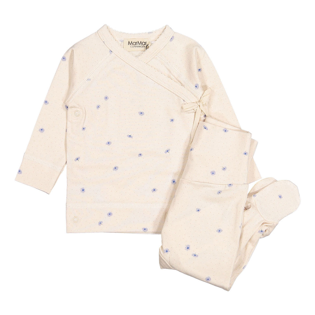 MarMar Copenhagen Little Corn Flower Footed Legging Set