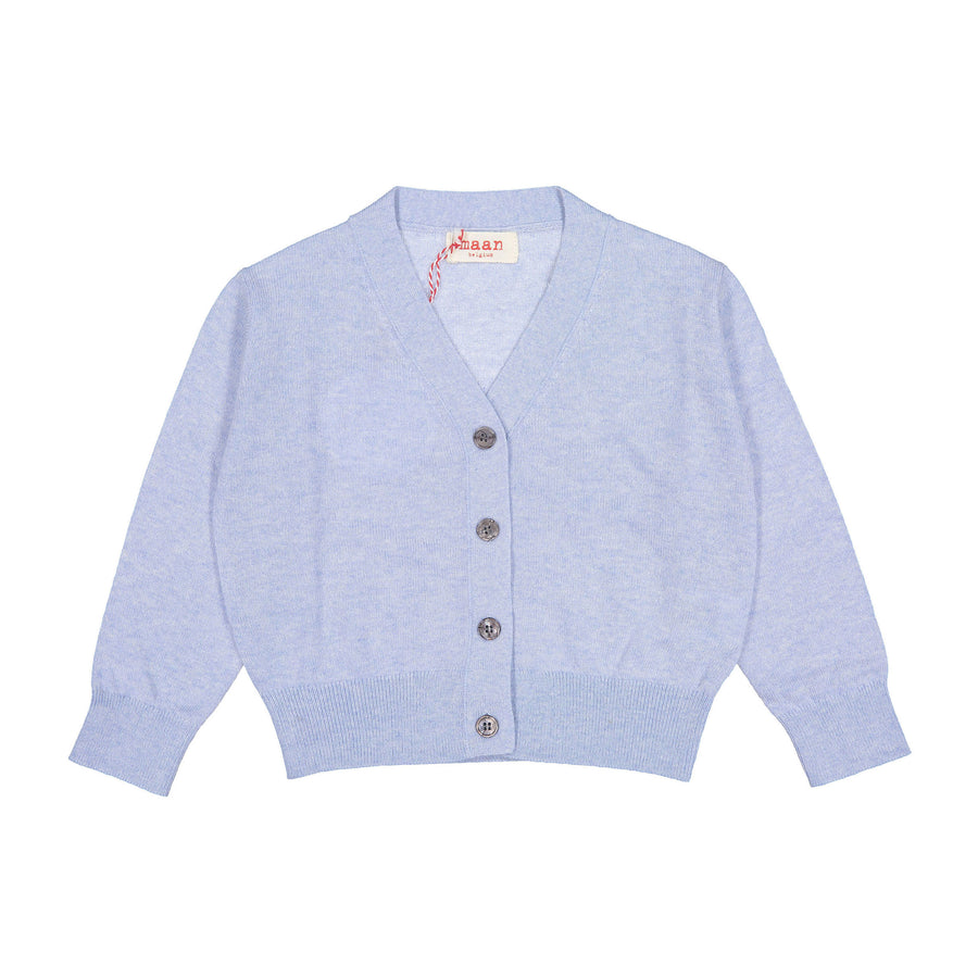 Maan Sky Merino Knit Tapes Cardigan