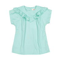 Maan Mint Blossom Club Ruffle Dress