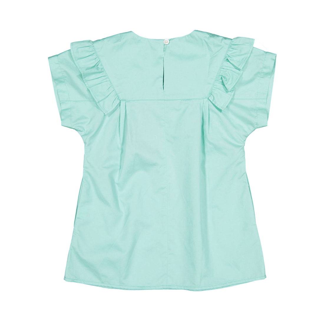 Maan Mint Blossom Club Ruffle Dress