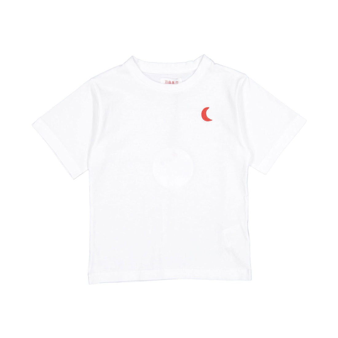 Maan White Basic Knit Tee