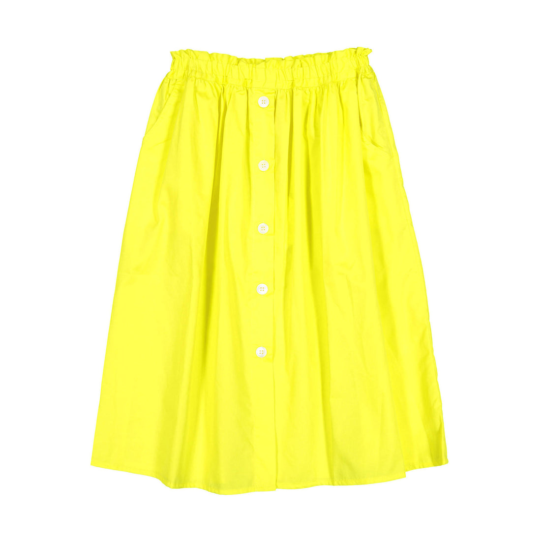 Maan Lemon Vinyl Maxi Skirt