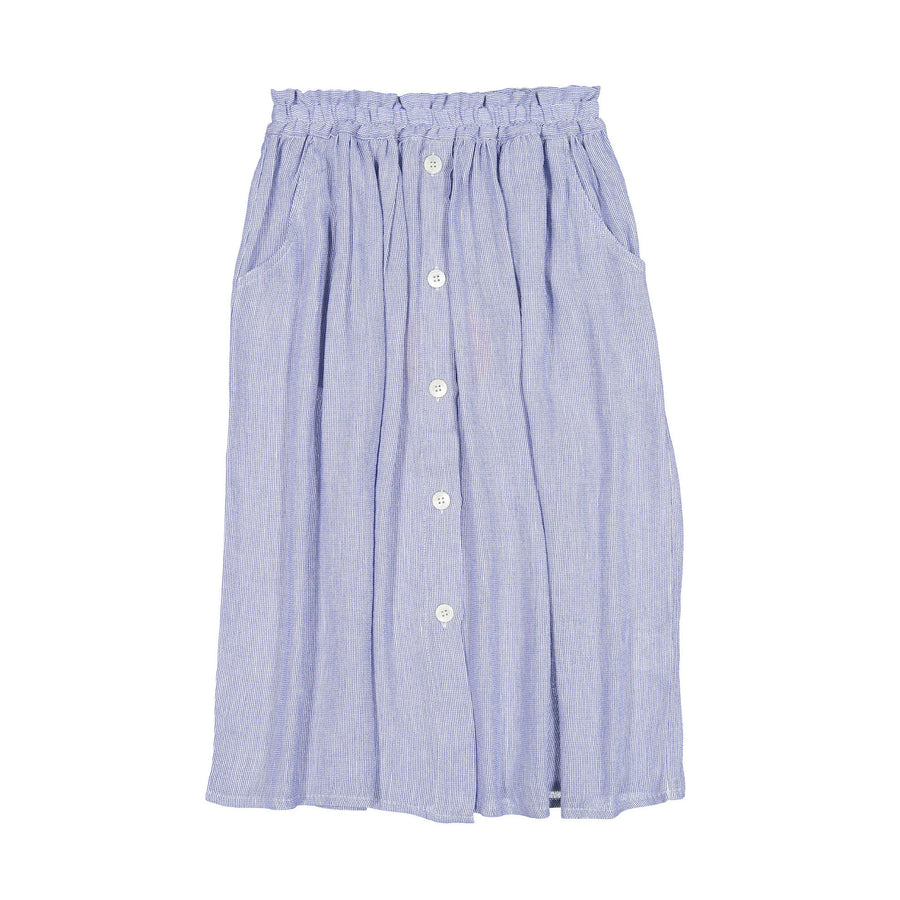 Maan Blue Lines Vinyl Maxi Skirt