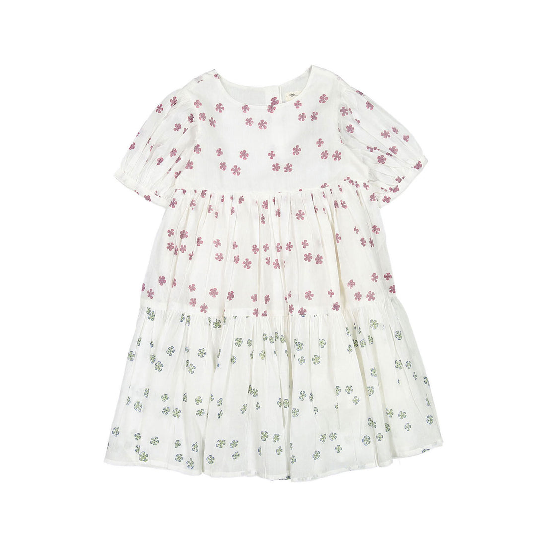 Little Paisley People Pink Green Floral Ava Dress