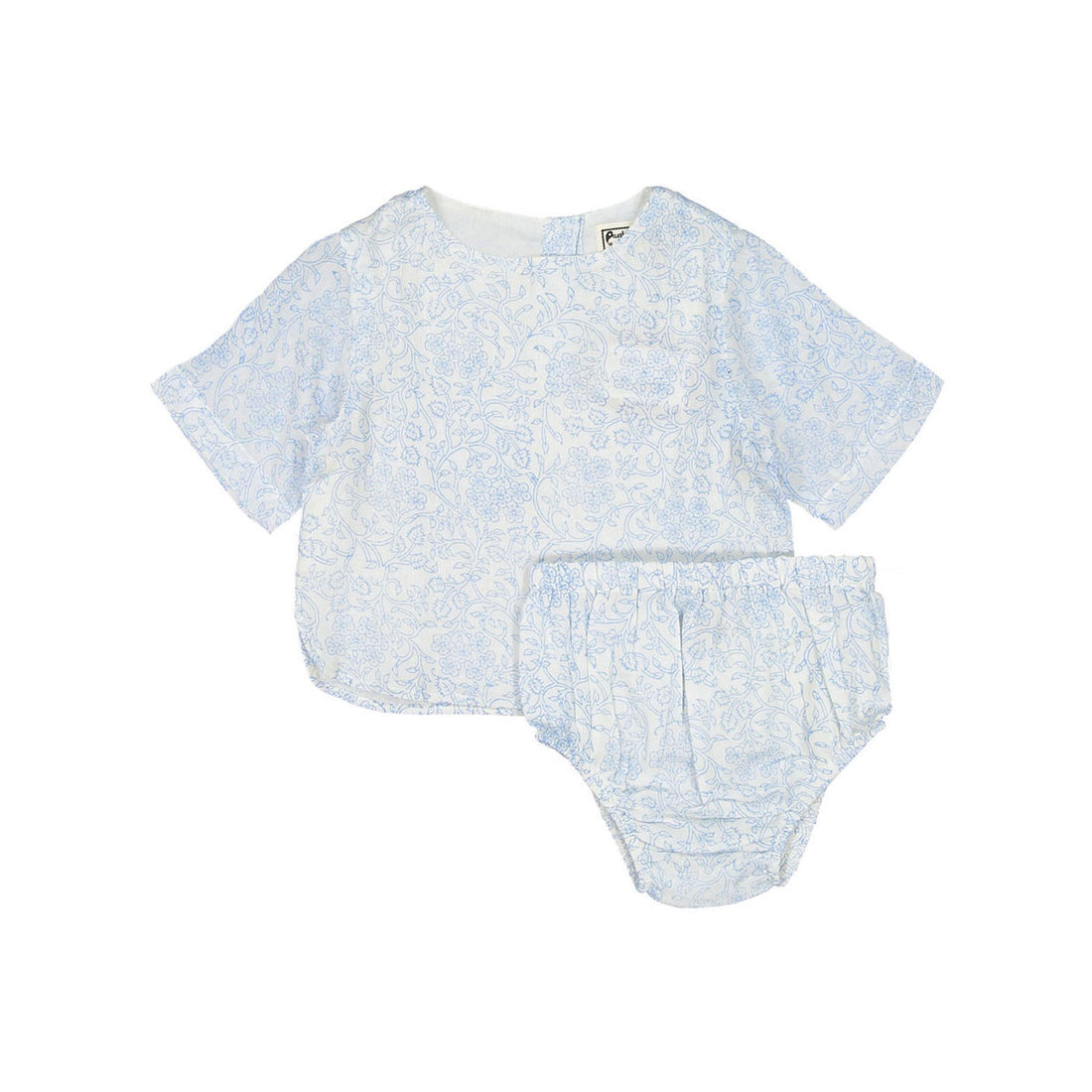 Paisley Magic Blue Floral Baby Set
