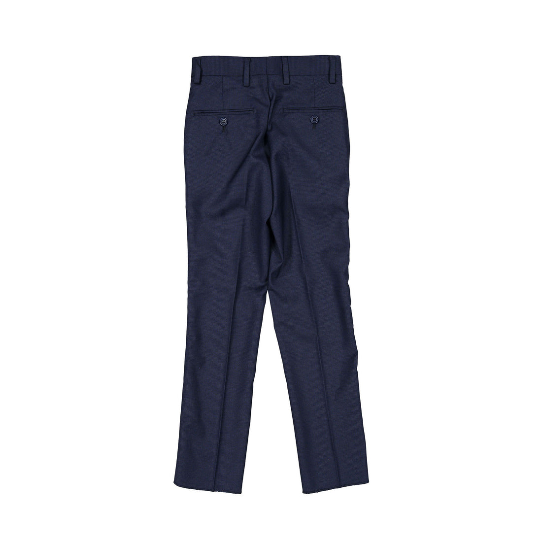 Boys and Arrows Navy Small Grid Double Breasted Suit