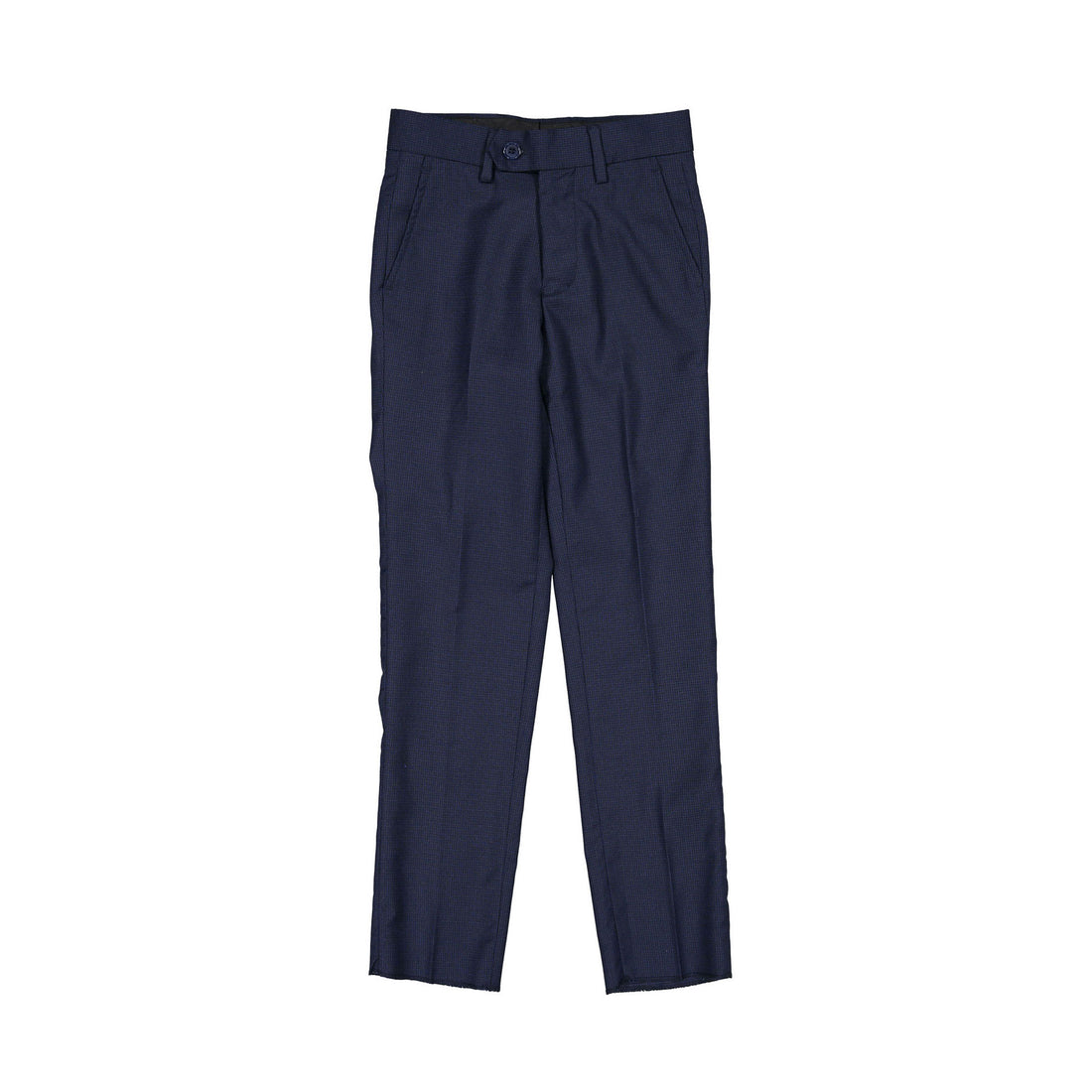Boys and Arrows Navy Small Grid Double Breasted Suit