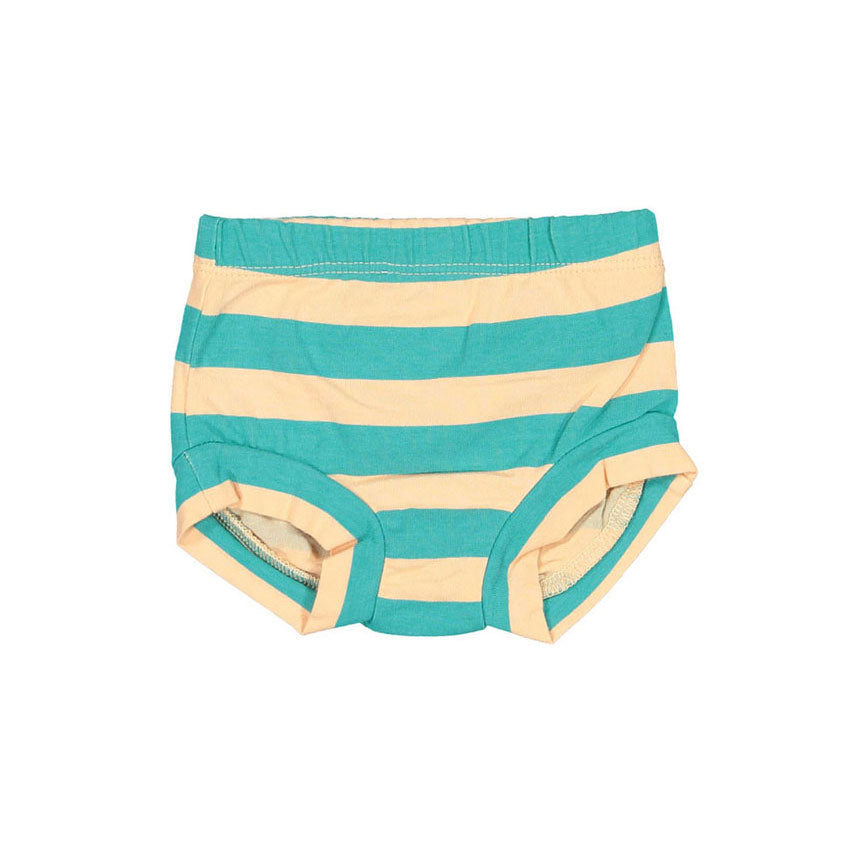 LotieKids Neon Peach Stripes Baby Culotte