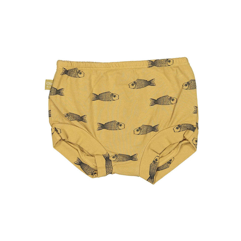 LotieKids Yellow Fish Baby Culotte