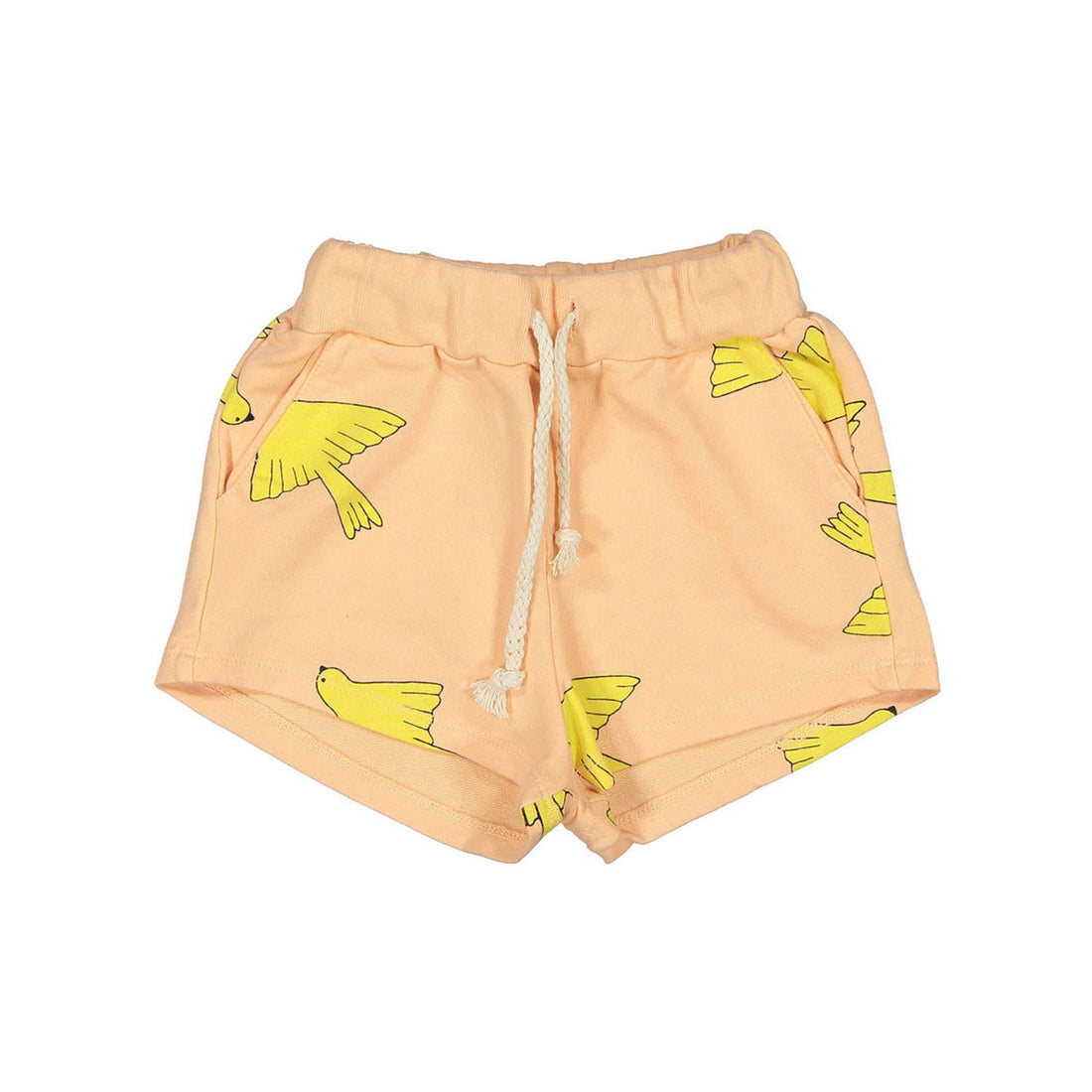 LotieKids Neon Peach Birds Shorts