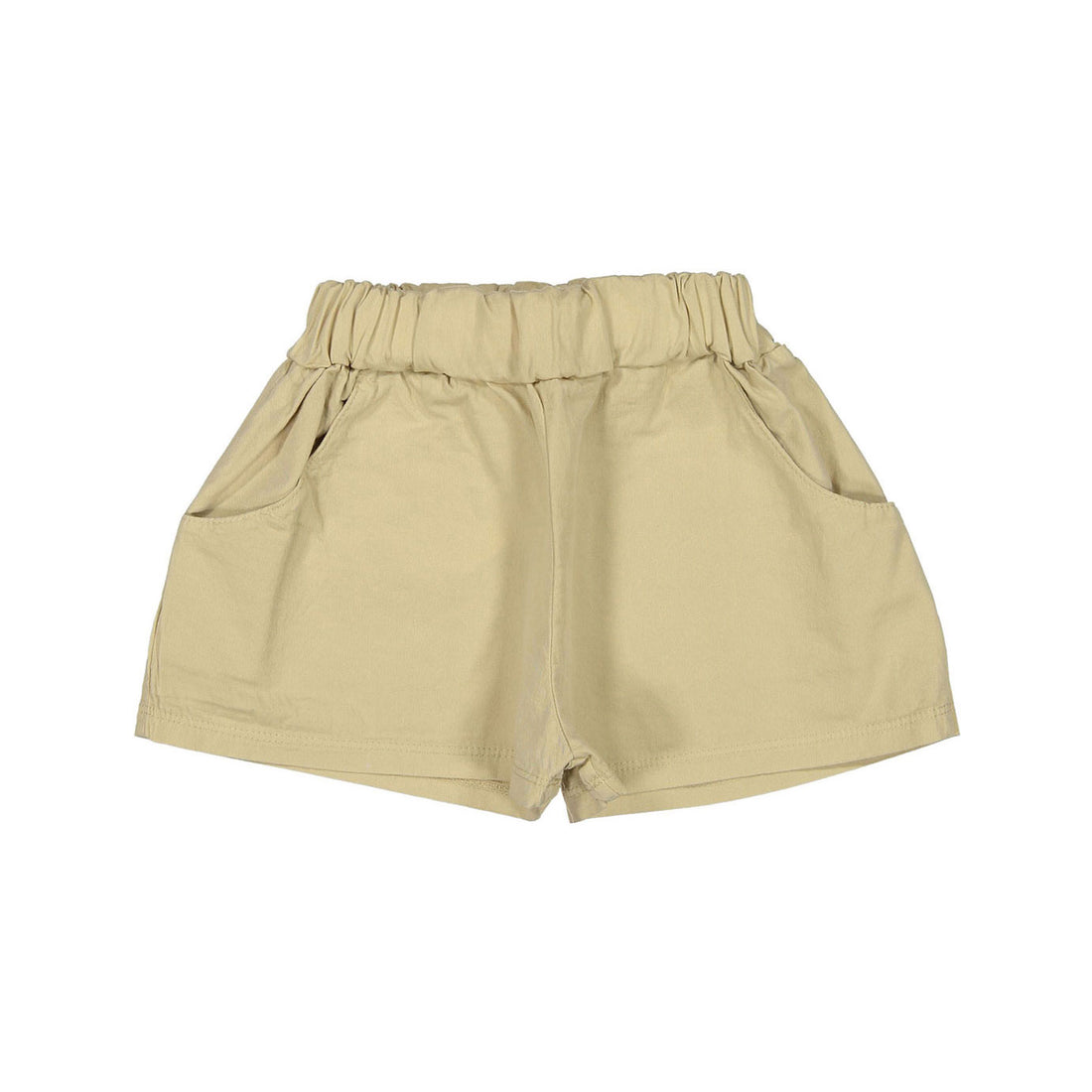 LotieKids Latte Solid Twill Wide Shorts