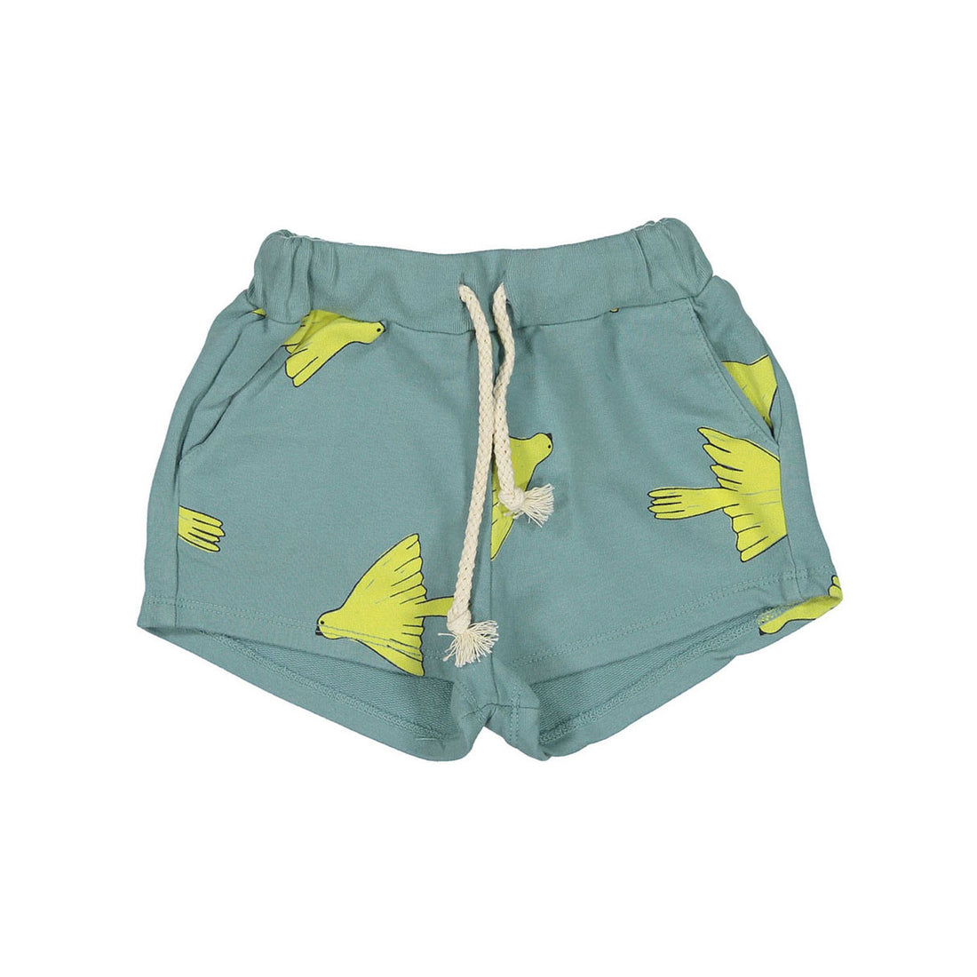 LotieKids Light Blue Birds Shorts