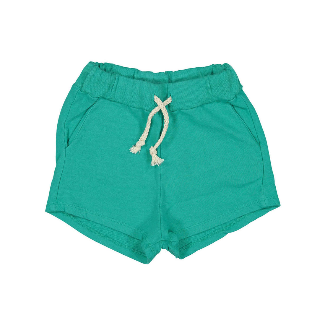 LotieKids Turquoise Solid Shorts