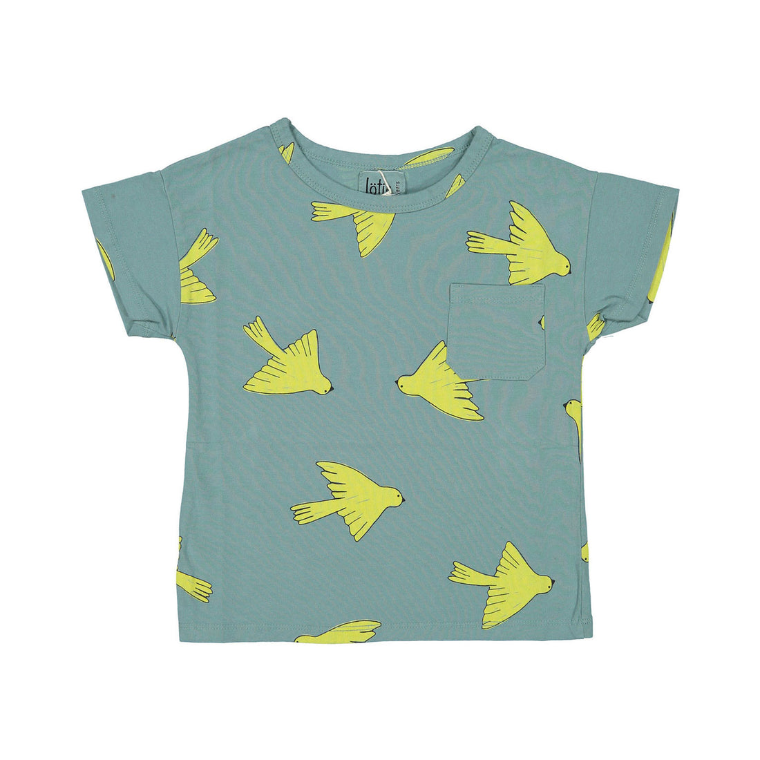 LotieKids Light Blue Birds Tshirt