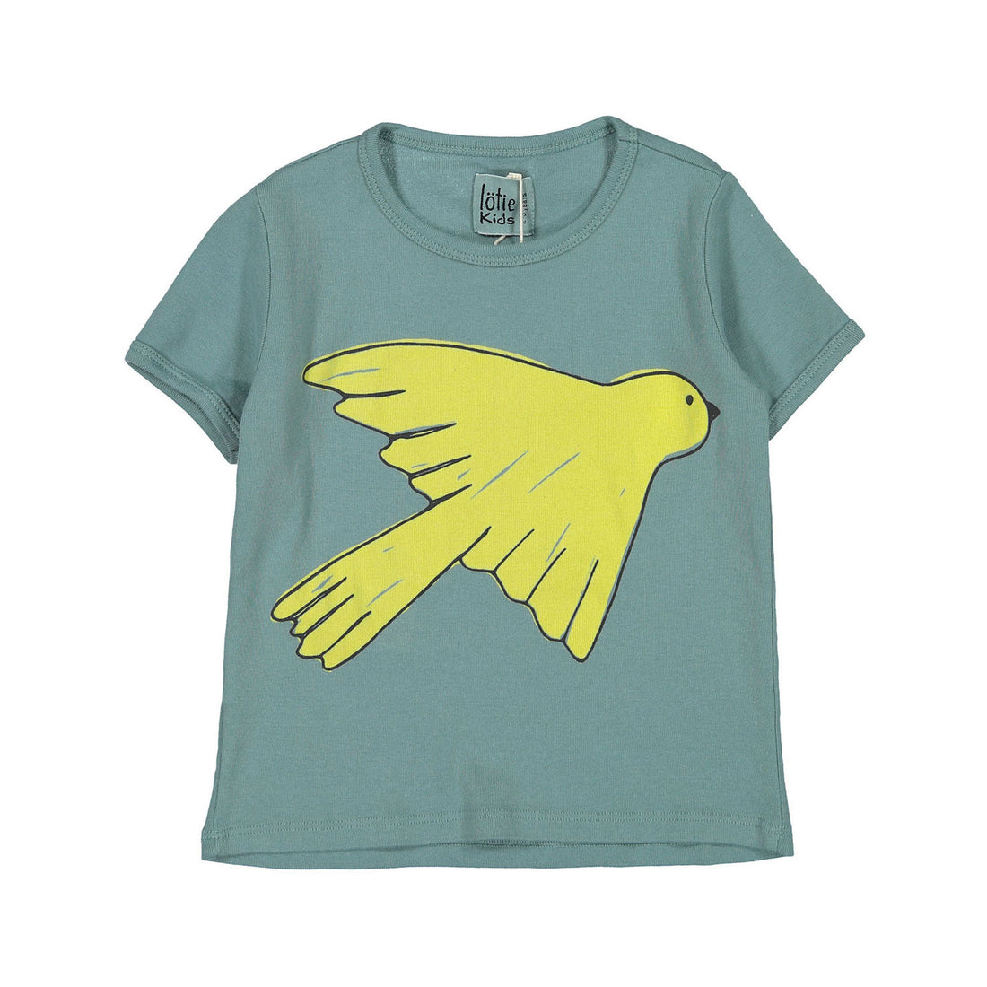 LotieKids Light Blue Big Bird Retro Tshirt