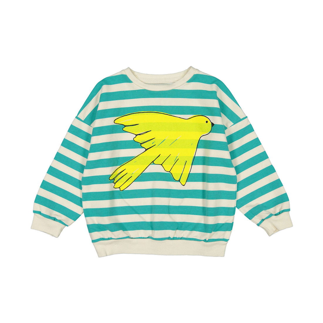 LotieKids Off White Stripes+Bird Sweatshirt
