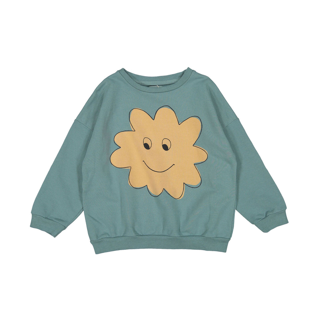 LotieKids Light Blue Big Smiley Cloud Sweatshirt