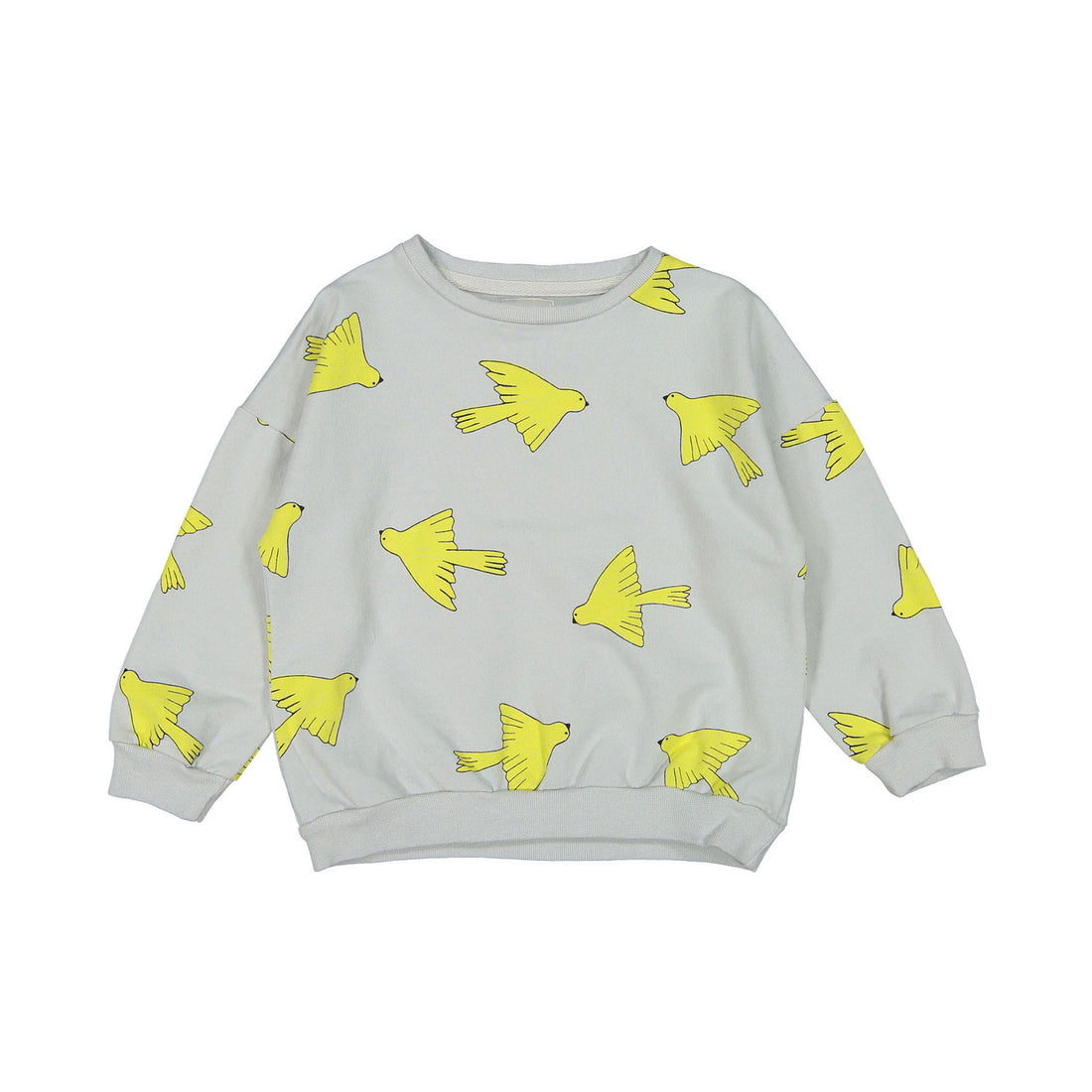 LotieKids Light Grey Birds Sweatshirt