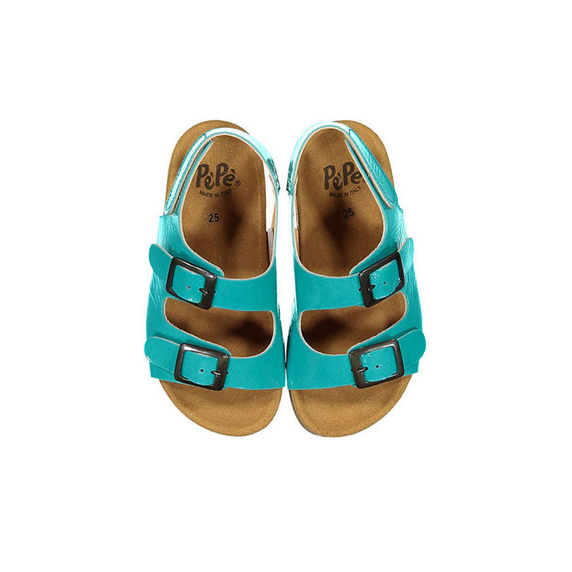 Pepe Barbados Patent Buckle Sandal