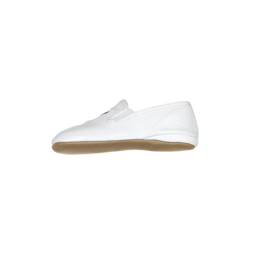 Pepe White Embroidered Slip On