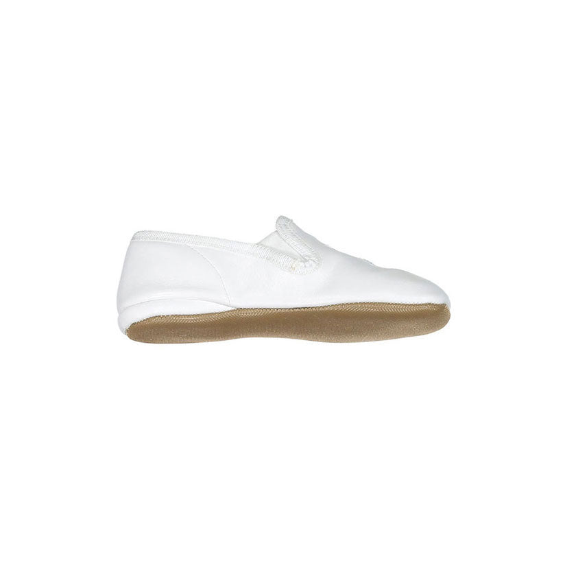 Pepe White Embroidered Slip On