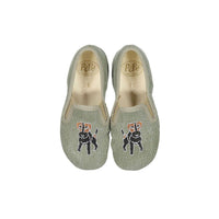 Pepe Military Green Canvas Slip Ons