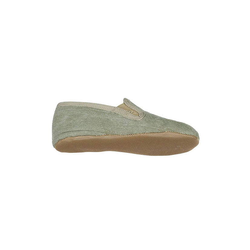 Pepe Military Green Canvas Slip Ons